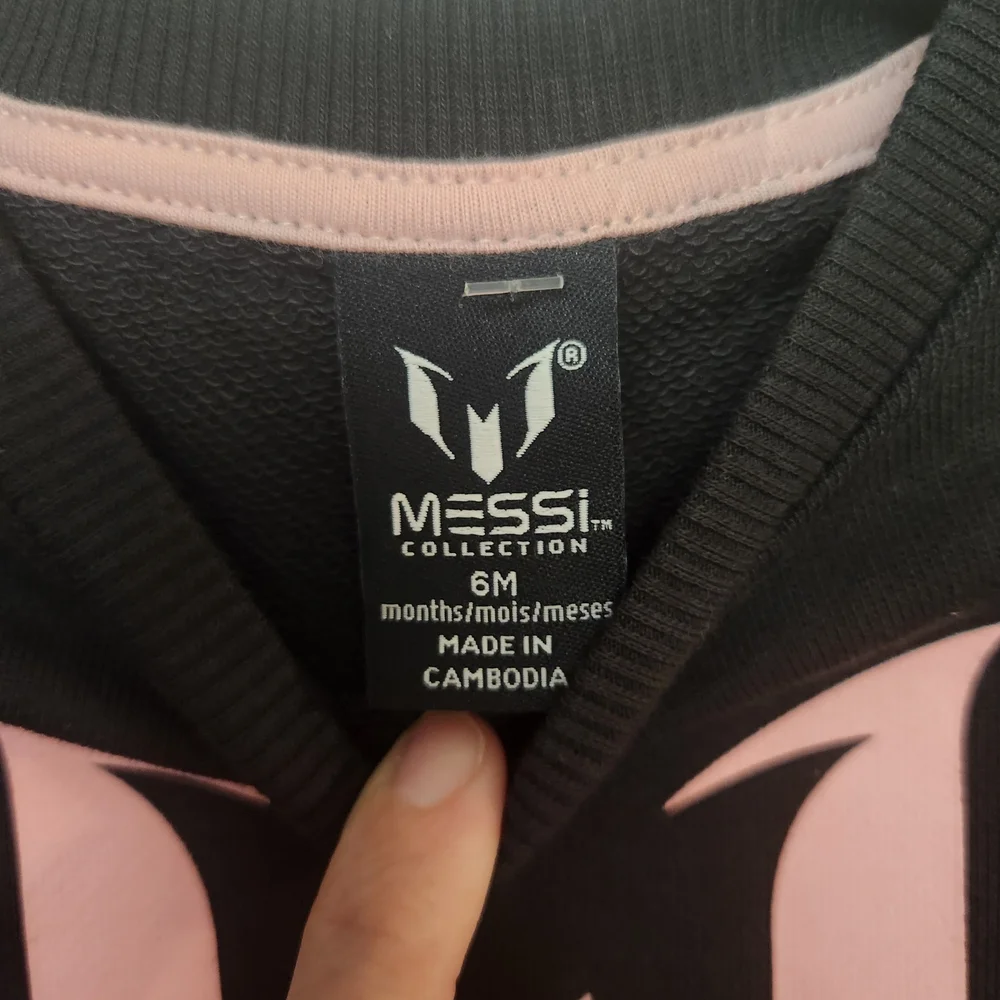 Black and Pink Messi Toddler Outfit